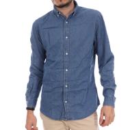 Chemise Denim Bleu Clair Homme Jack & Jones Plain pas cher