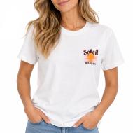 T-Shirt Blanc Femme Mère et Fille Le Soleil pas cher
