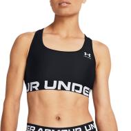 Brassière Noir Femme Under Armour Mid Branded pas cher