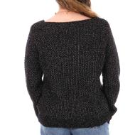 Pull Noir Femme Teddy Smith Ebly vue 2