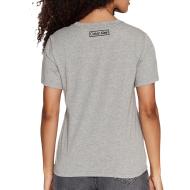 T-shirt Gris Femme Calvin Klein Jeans Crew vue 2