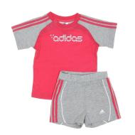 Ensemble Gris/Rose Garçon Adidas Z51693 pas cher