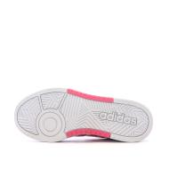 Baskets Blanches/Roses Femme Adidas Hoops 3.0 Bold vue 5