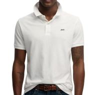 Polo Blanc Homme Superdry Classic Pique
