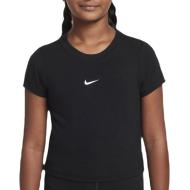 T-shirt Noir Fille Nike Slim Mod Crop pas cher