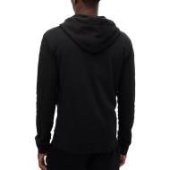 Sweat Zippé Noir Homme Superdry Plain Hood vue 2