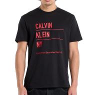 T-Shirt Noir/Rouge Homme Calvin Klein Jeans LV04RD818G