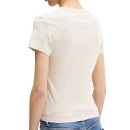 T-shirt Beige/Noir Femme Tommy Hilfiger Essential vue 2