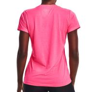 T-Shirt Rose femme Under Armour Twisted Tech vue 2