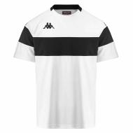 T-Shirt de Sport Blanc/Noir Homme Kappa Dareto