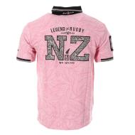 Polo Rose Homme Rugby KUMARA vue 2