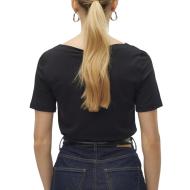 T-shirt Noir Femme Vero Moda Panda vue 2