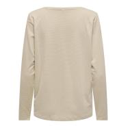 T-shirt Beige Femme Only Harly ML vue 2