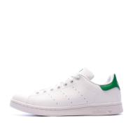 Stan Smith Baskets blanches/vertes femme Adidas pas cher