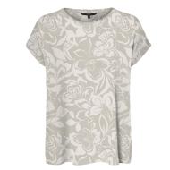 T-Shirt Beige/Blanc Femme Vero Moda Mava pas cher