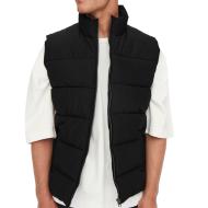 Doudoune sans manches Noire Homme Only & Sons