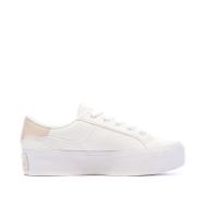 Baskets Blanches/Roses Femme Lacoste Ziane Platform vue 2