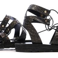 Sandales Noir Femme Replay Manila Slave vue 7