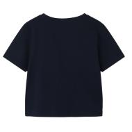 T-Shirt Marine Fille Name it Vobbo vue 2