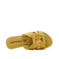 Claquettes Jaune Femme Chattawak Pace vue 4