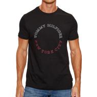 T-shirt Noir Homme Tommy Hilfiger Monotype Roundle