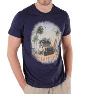 T-shirt Marine Homme Deeluxe Rover pas cher