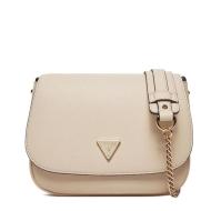 Sac à Bandoulière Écru Femme Guess Fedora pas cher