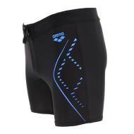 Maillot de bain Noir/Bleu Garçon Arena Cross Hatching Mid Jammer pas cher