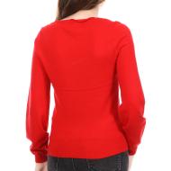 Pull Rouge Femme Vero Moda Karma vue 2