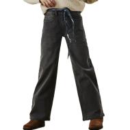 Jean Large Gris Foncé Fille Name it Nkfrose Wide