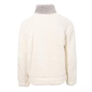 Sweat 1/4 zip Blanc/Gris Fille Teddy Smith Ifou vue 2