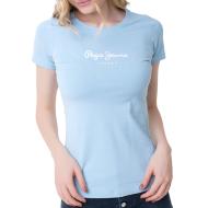 T-shirt Bleu Femme Pepe Jeans New Virginia