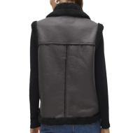 Veste Sans Manches Noire Femme Vero Moda Waistcoat vue 2