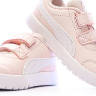 Baskets Rose/Blanches Puma Courtflex V3 V Inf vue 7