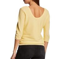 Pull Jaune manches 3/4 Femme Morgan Log vue 2