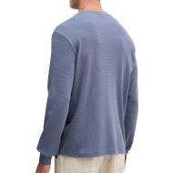 Sweat Bleu Homme Calvin Klein Jeans Waffle Badges vue 2