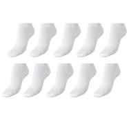 10x Paires de Chaussettes Blanches Femme Twinday 29 pas cher