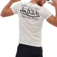 T-shirt Blanc Homme Von Dutch EYE vue 2