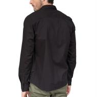 Chemise Noire Homme Deeluxe Hecho vue 2