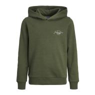 Sweat à Capuche Kaki Homme Jack & Jones James