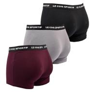 Lot de 3 Boxers Noir/Gris/Bordeaux Homme Le Coq Sportif Boxer vue 2
