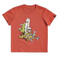 T-shirt Rouge Garçon Quiksilver Born slippy pas cher