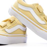 Baskets Jaune Fille Vans Old Skool V Flower vue 7
