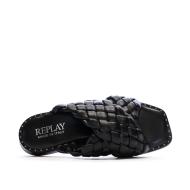 Sandalias negras para mujer Replay Betty Cross ver 4