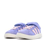 Baskets Violette/Rose Fille Adidas Grand Court vue 6
