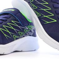 Baskets Marine/Vert Fluo Garçon Skechers Microspec-texlor vue 7