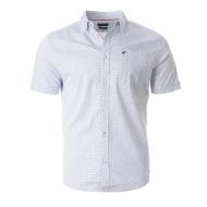 Chemise Manches Courtes Bleu/Blanc Homme Kaporal Rowane pas cher