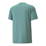 T-shirt Bleu Homme Puma Studio Ginilte vue 2