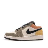 Baskets Noires/Blanc/Gris Garçon Nike Air Jordan 1 pas cher