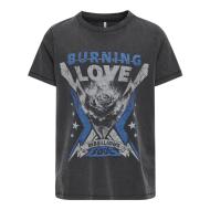 T-Shirt Gris Fille Kids ONLY Koglulu pas cher